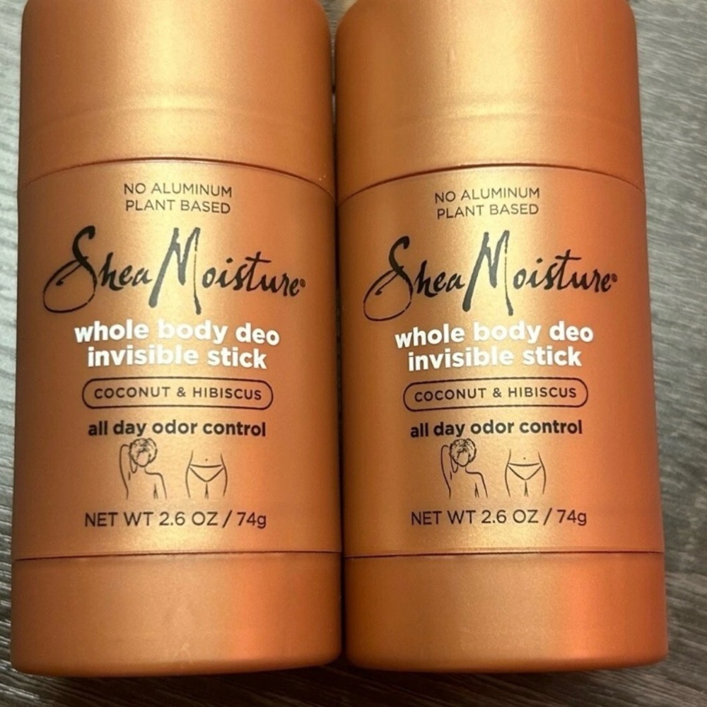 Shea Moisture Whole Coconut & Hibiscus Deodorant Invis Stick 2.6oz (LOT OF 2)